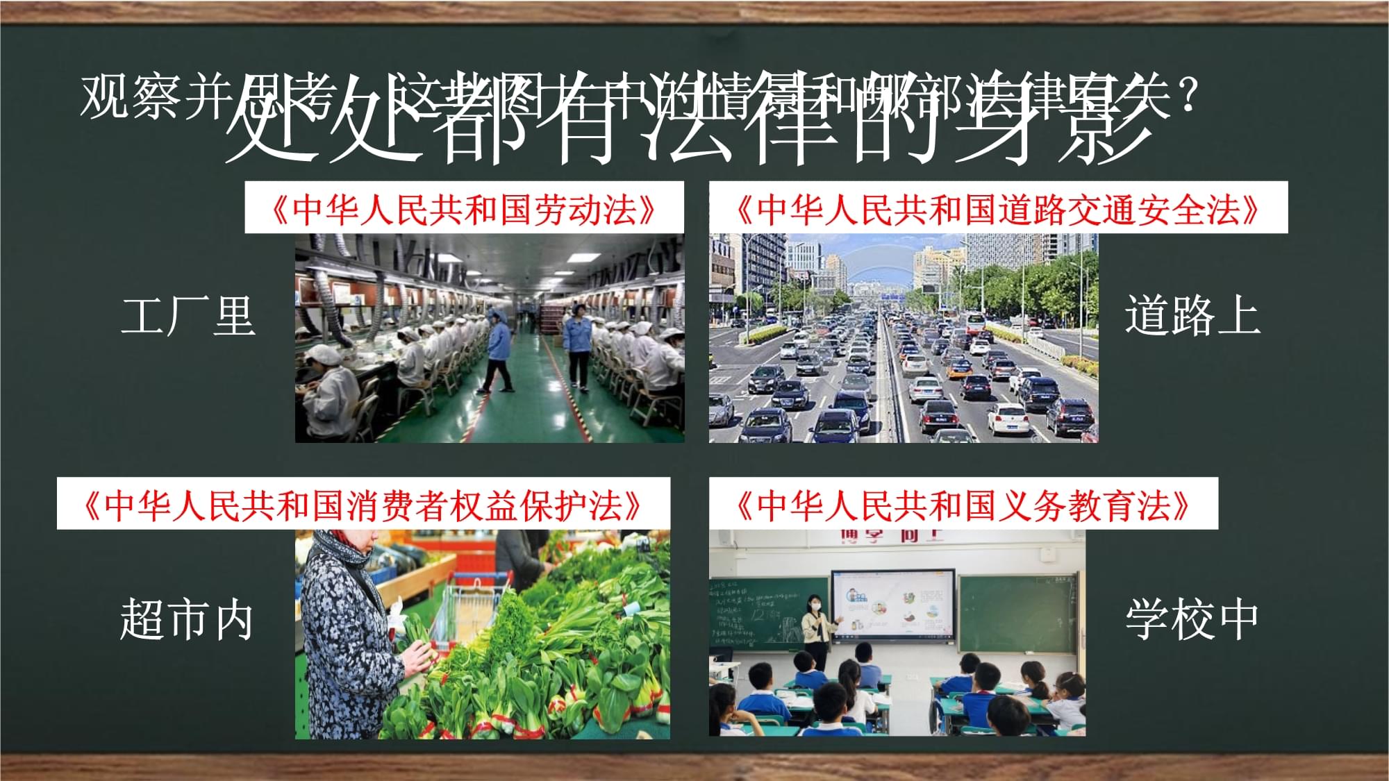 小学《道德与法治》部编版 六年级 第一单元第一课《生活与法律》 第二课时教学 课件